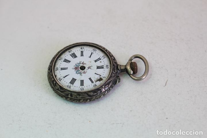 Relojes de bolsillo: reloj de bolsillo en plata de ley - Foto 4