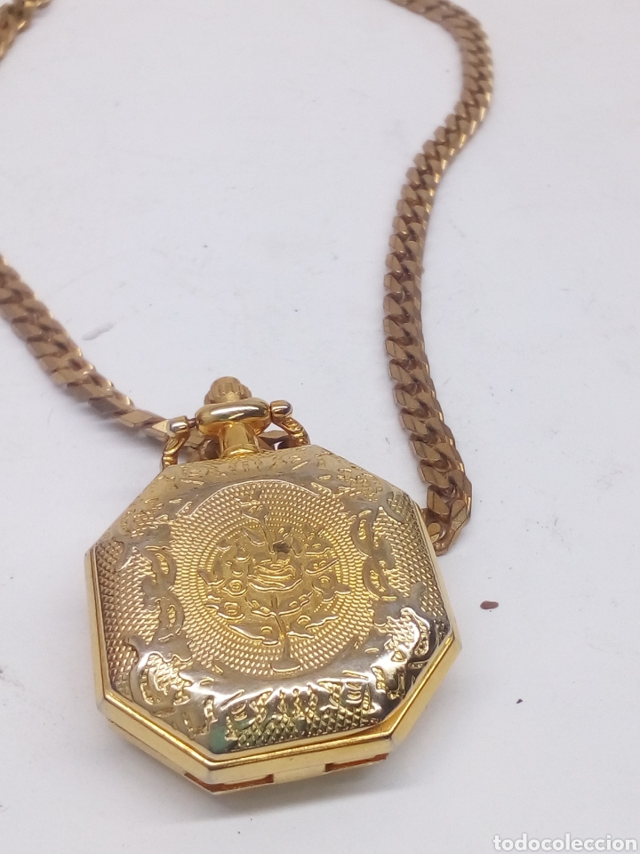 Relojes de bolsillo: Reloj de bolsillo Quartz en funcionamiento - Foto 3
