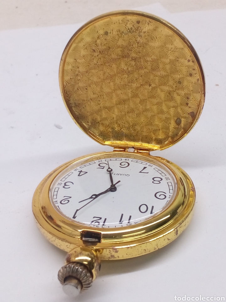 Relojes de bolsillo: Reloj de bolsillo Quartz en funcionamiento - Foto 2
