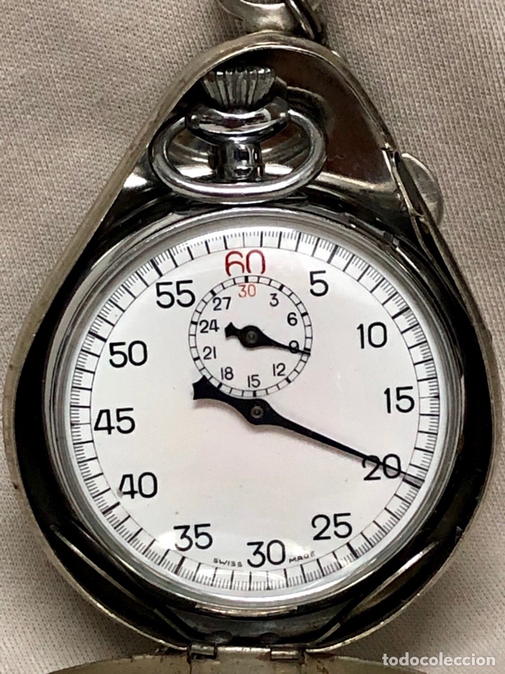reloj cronometro antiguo de bolsillo ratrapante - Compra venta en