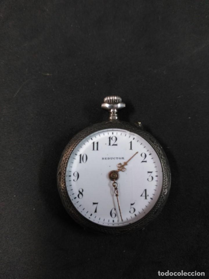 Relojes de bolsillo: RELOJ DE BOLSILLO DE PLATA - Foto 1