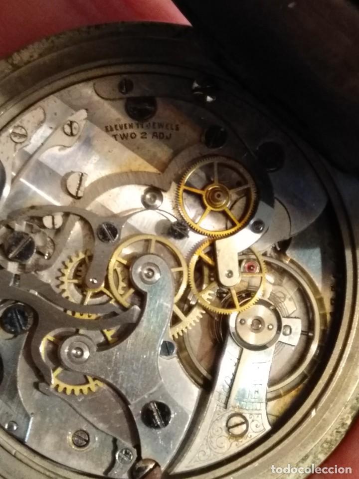 Relojes de bolsillo: Cron&oacute;grafo AR&J. MEYLAN (funciona) - Foto 13