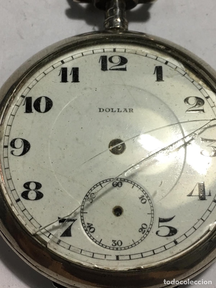 Relojes de bolsillo: Reloj marca d&oacute;lar2 tapas en plata - Foto 1
