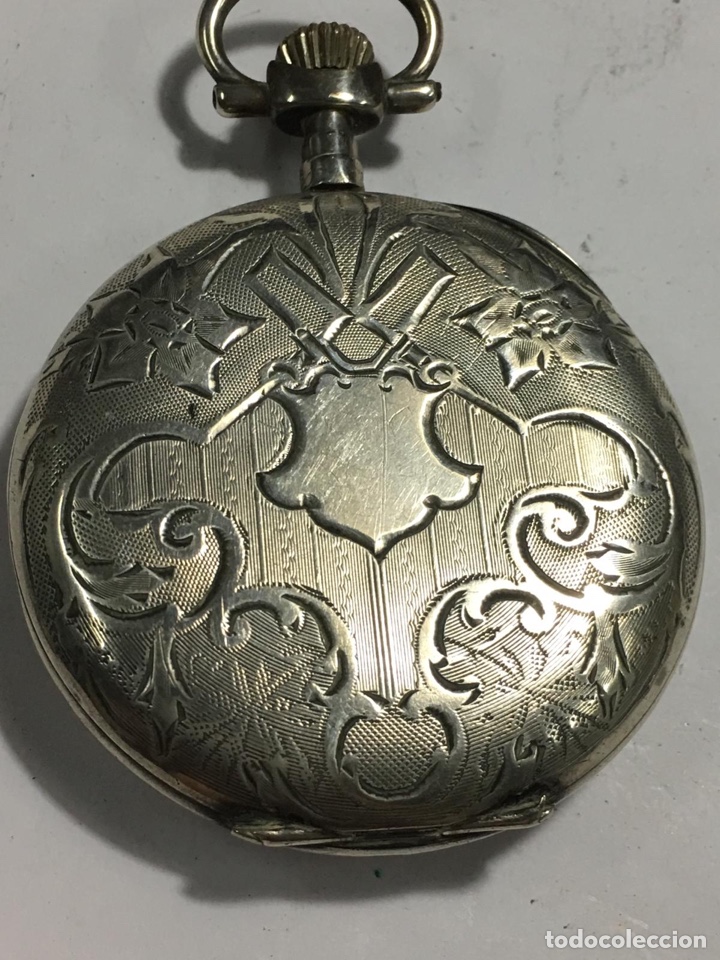 Relojes de bolsillo: Reloj marca d&oacute;lar2 tapas en plata - Foto 5