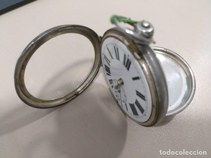 Relojes de bolsillo: RELOJ DE BOLSILLO INGLES, PLATA. - Foto 4