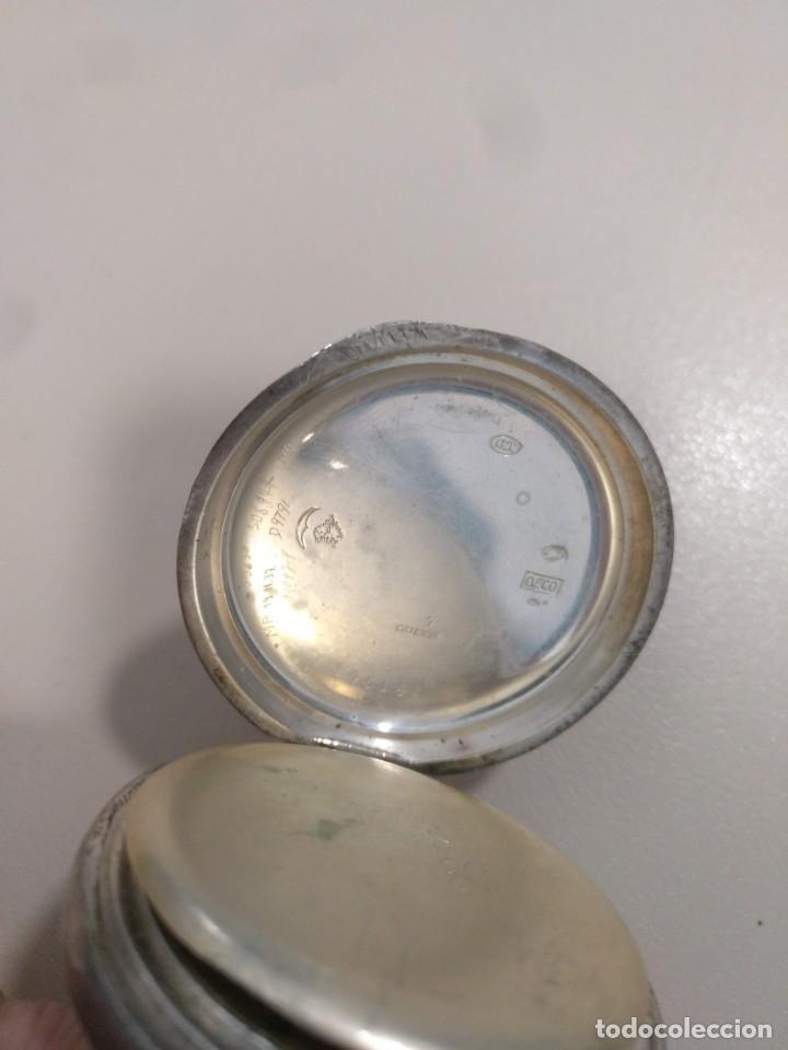 Relojes de bolsillo: RELOJ DE BOLSILLO DE PLATA Y PLATA COBREADA - Foto 3