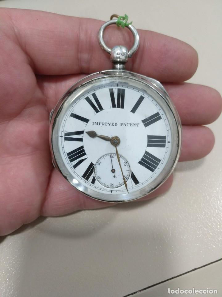 Relojes de bolsillo: RELOJ DE BOLSILLO INGLES, PLATA. - Foto 2