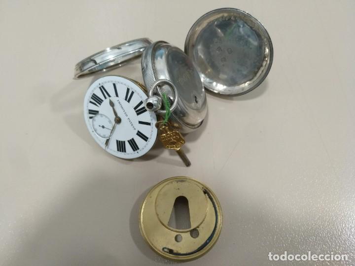 Relojes de bolsillo: RELOJ DE BOLSILLO INGLES, PLATA. - Foto 3