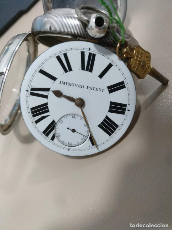Relojes de bolsillo: RELOJ DE BOLSILLO INGLES, PLATA. - Foto 4