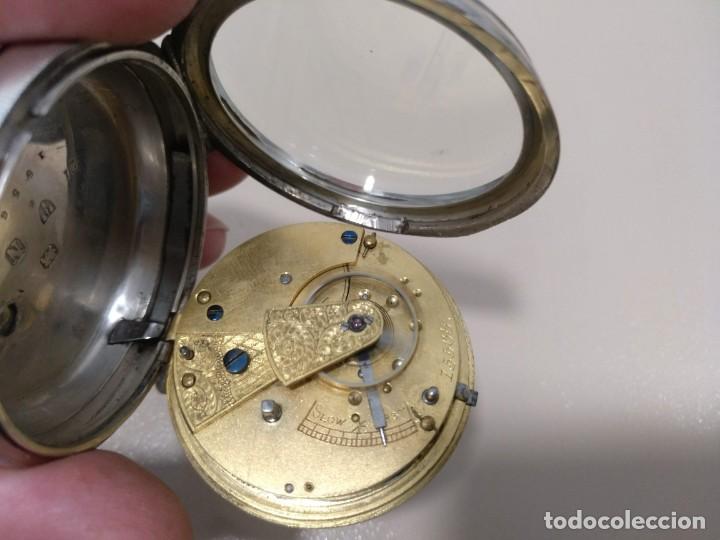 Relojes de bolsillo: RELOJ DE BOLSILLO INGLES, PLATA. - Foto 5
