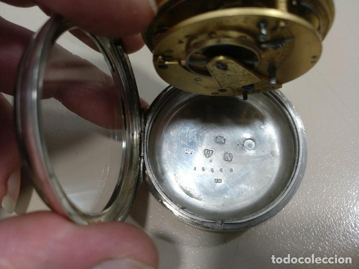 Relojes de bolsillo: RELOJ DE BOLSILLO INGLES, PLATA. - Foto 7
