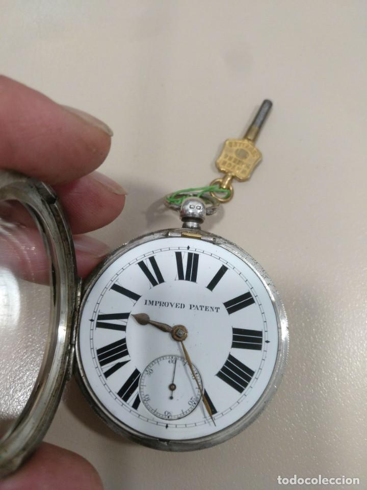 Relojes de bolsillo: RELOJ DE BOLSILLO INGLES, PLATA. - Foto 8