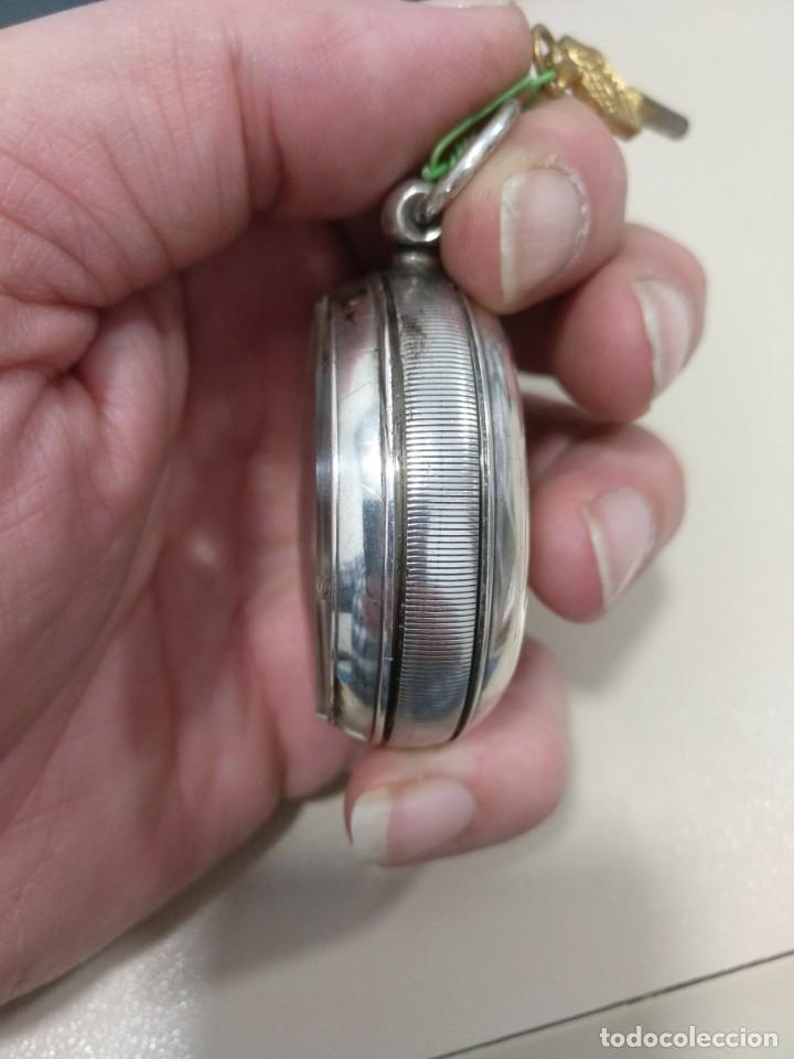 Relojes de bolsillo: RELOJ DE BOLSILLO INGLES, PLATA. - Foto 12