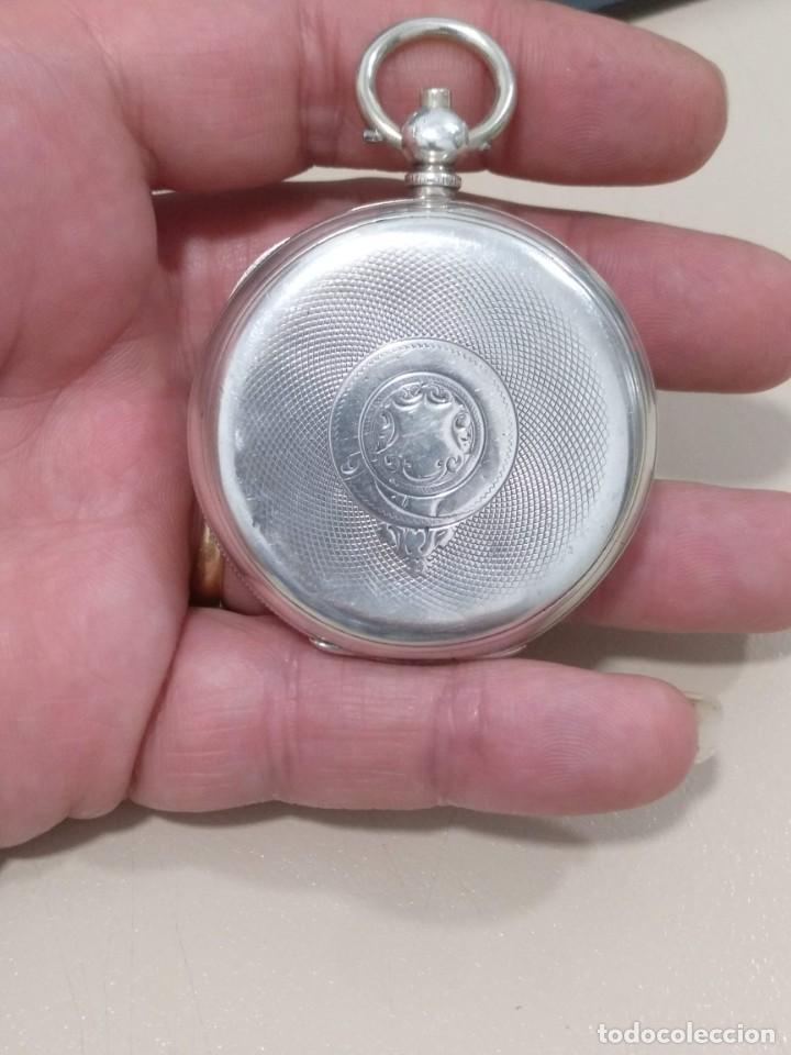 Relojes de bolsillo: RELOJ DE BOLSILLO INGLES, PLATA. - Foto 14