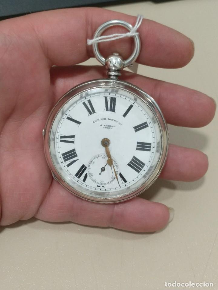 Relojes de bolsillo: RELOJ DE BOLSILLO INGLES, PLATA. - Foto 2