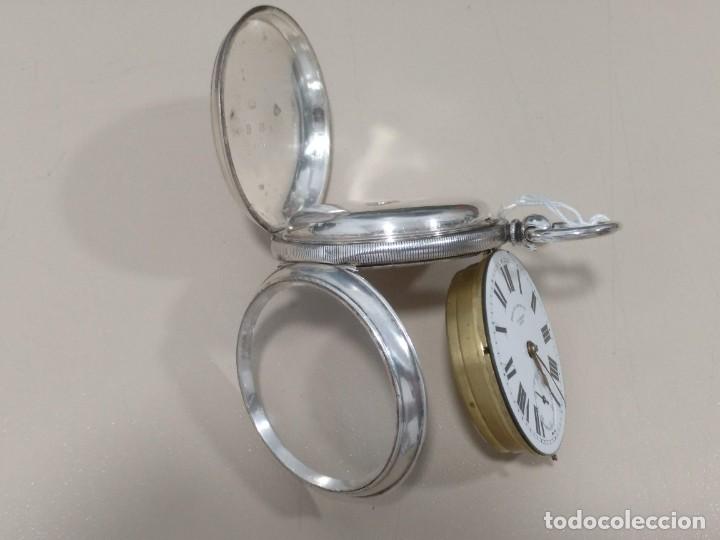 Relojes de bolsillo: RELOJ DE BOLSILLO INGLES, PLATA. - Foto 7