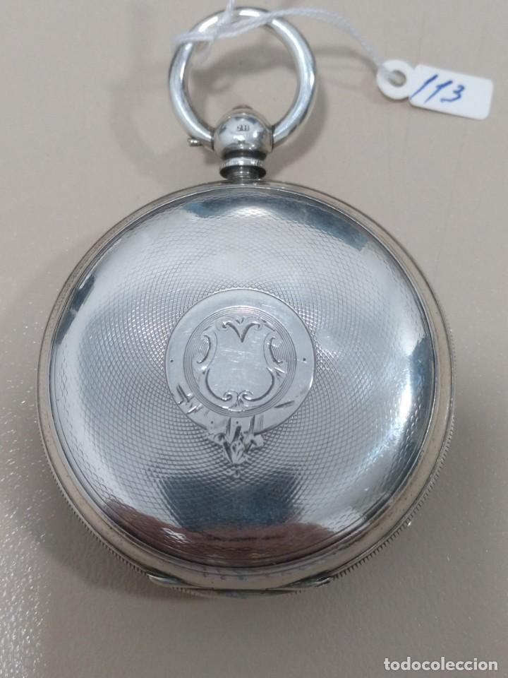 Relojes de bolsillo: RELOJ DE BOLSILLO INGLES, PLATA. - Foto 11