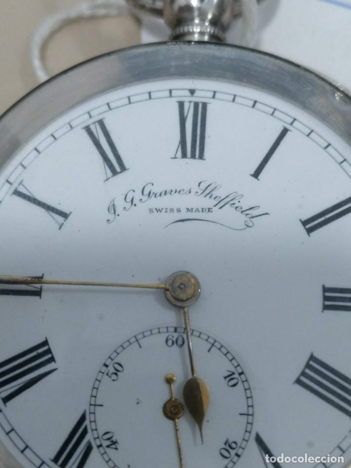 Relojes de bolsillo: RELOJ DE BOLSILLO PLATA - Foto 3