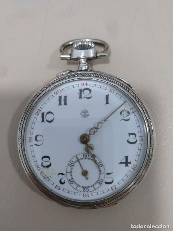 Relojes de bolsillo: RELOJ DE BOLSILLO PLATA - Foto 1