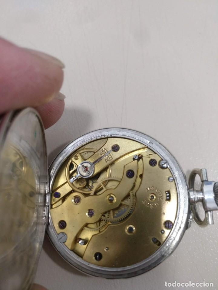 Relojes de bolsillo: RELOJ DE BOLSILLO PLATA - Foto 6