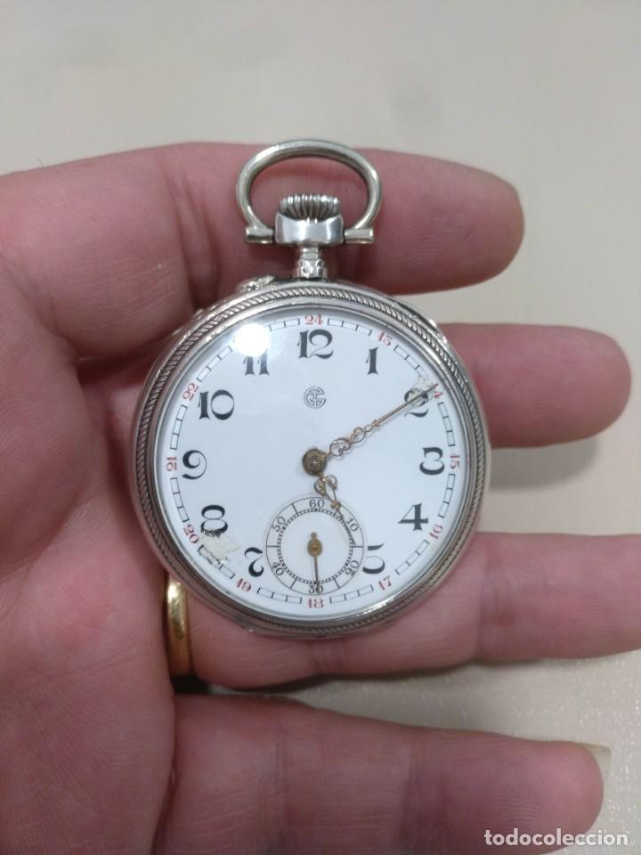 Relojes de bolsillo: RELOJ DE BOLSILLO PLATA - Foto 8