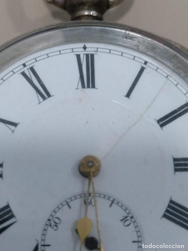 Relojes de bolsillo: RELOJ DE BOLSILLO INGLES, PLATA. - Foto 3