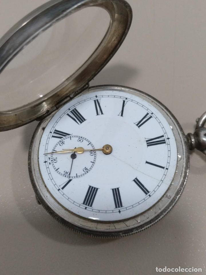 Relojes de bolsillo: RELOJ DE BOLSILLO INGLES, PLATA. - Foto 4