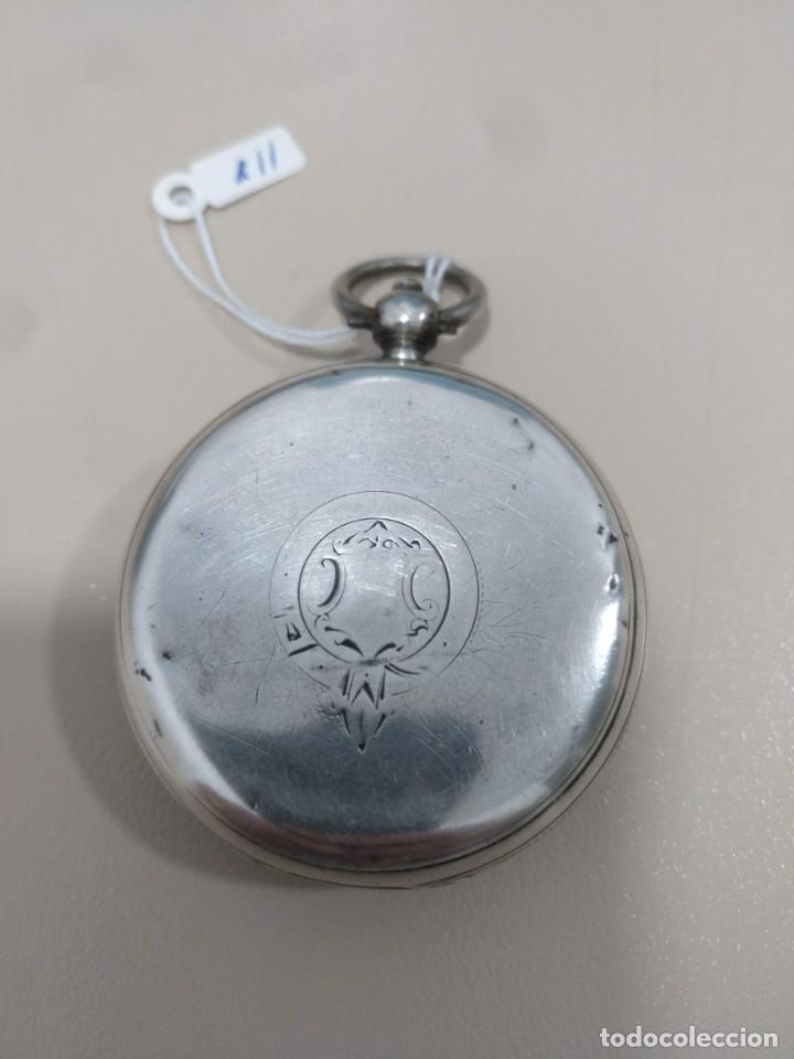 Relojes de bolsillo: RELOJ DE BOLSILLO INGLES, PLATA. - Foto 3