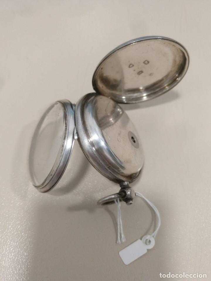Relojes de bolsillo: RELOJ DE BOLSILLO INGLES, PLATA. - Foto 8