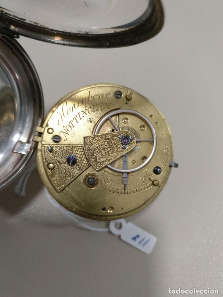 Relojes de bolsillo: RELOJ DE BOLSILLO INGLES, PLATA. - Foto 12