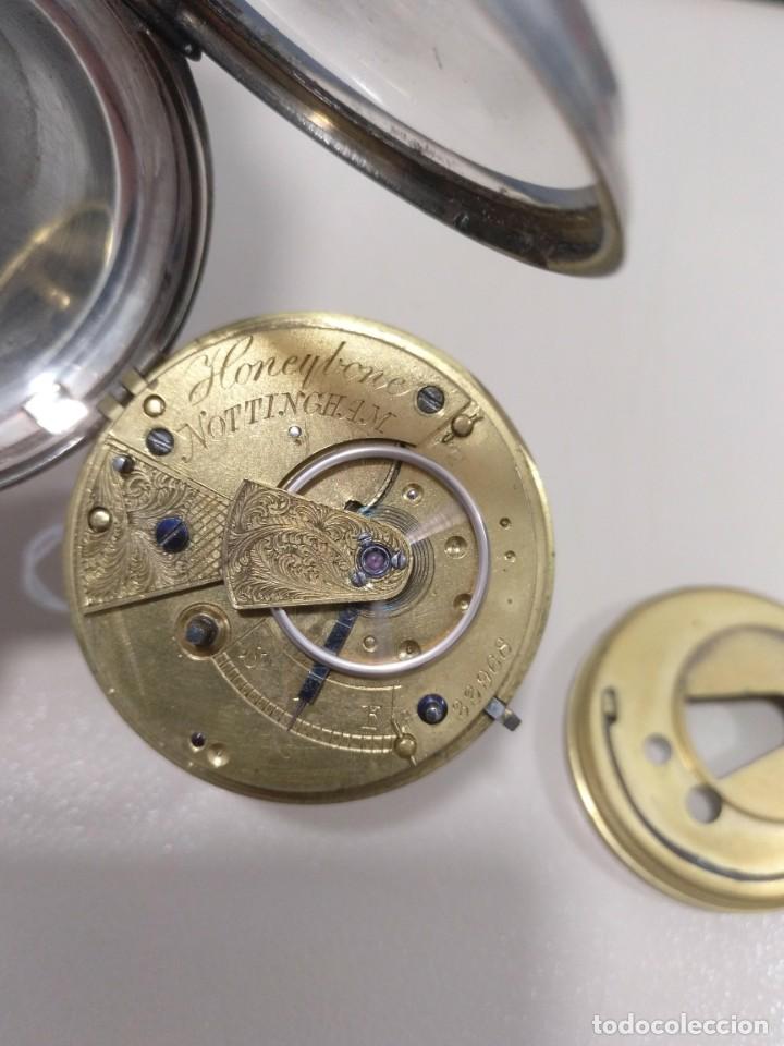 Relojes de bolsillo: RELOJ DE BOLSILLO INGLES, PLATA. - Foto 13