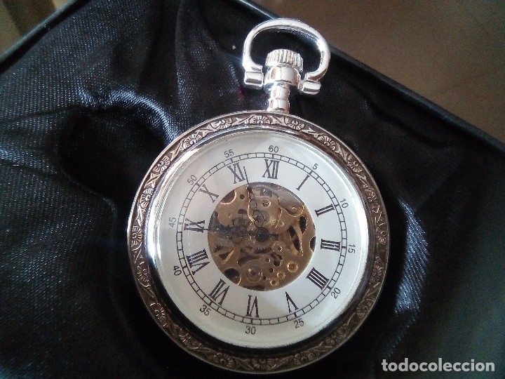 Relojes de bolsillo: BOLSILLO MECANICO ALPACA - Foto 4