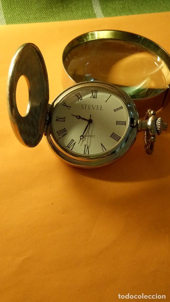 reloj de bolsillo - stevel quartz. funcionando. - Comprar Relojes antiguos  de bolsillo en todocoleccion - 183883917