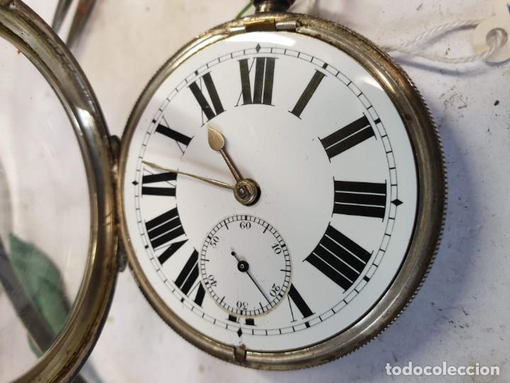 Relojes de bolsillo: RELOJ DE BOLSILLO INGLES, PLATA. - Foto 10