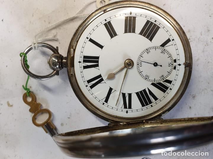 Relojes de bolsillo: RELOJ DE BOLSILLO INGLES, PLATA. - Foto 12