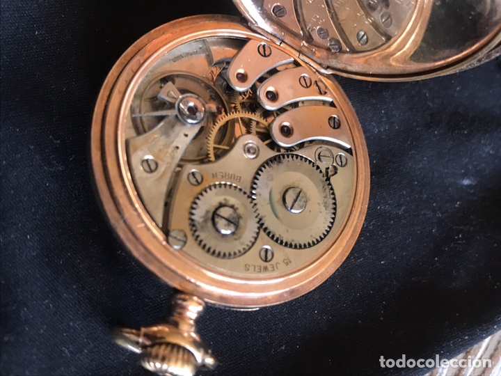 Relojes de bolsillo: Reloj chapado oro - Foto 2