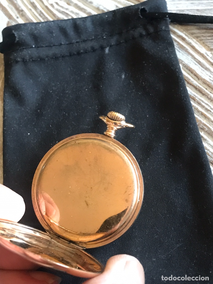 Relojes de bolsillo: Reloj chapado oro - Foto 4