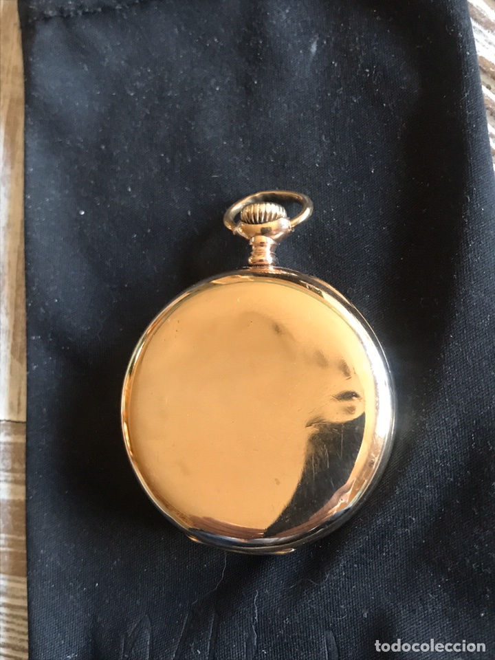 Relojes de bolsillo: Reloj chapado oro - Foto 6