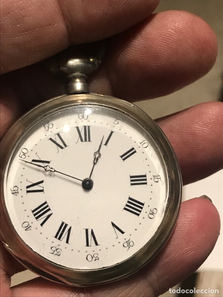Relojes de bolsillo: Reloj plata impecable - Foto 1