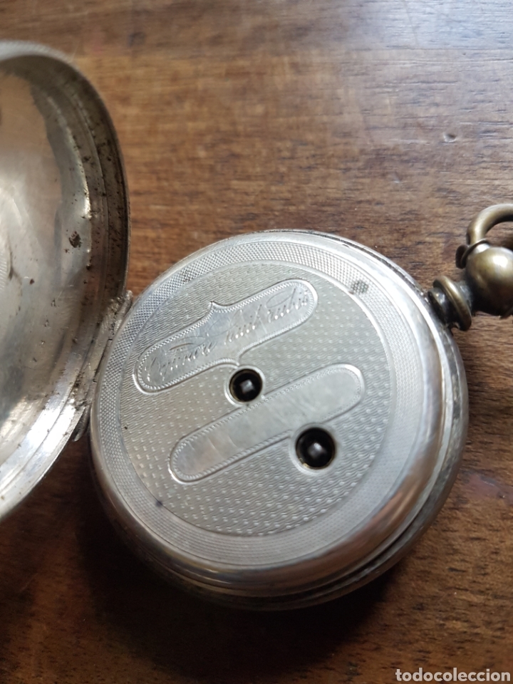 Relojes de bolsillo: Reloj bolsillo plata - Foto 3