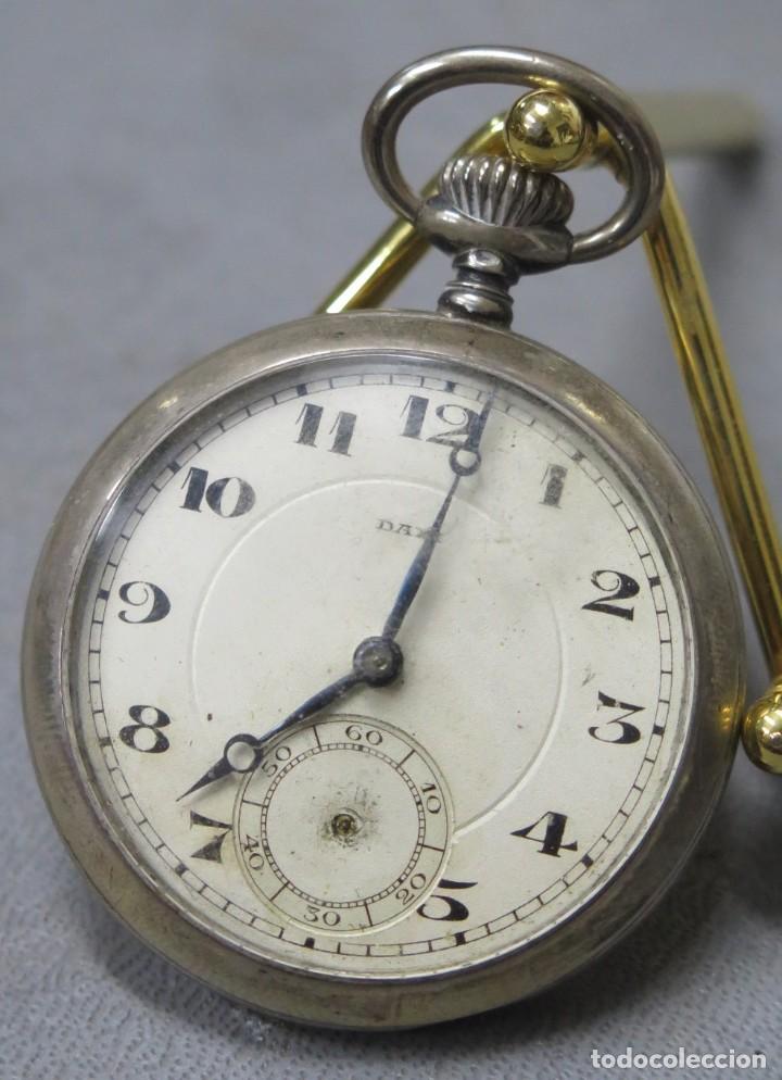 Relojes de bolsillo: RELOJ DE BOLSILLO. DAX. PLATA - Foto 1