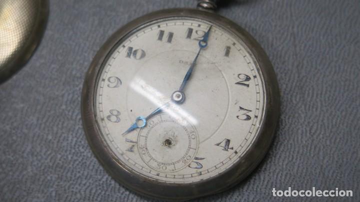 Relojes de bolsillo: RELOJ DE BOLSILLO. DAX. PLATA - Foto 4