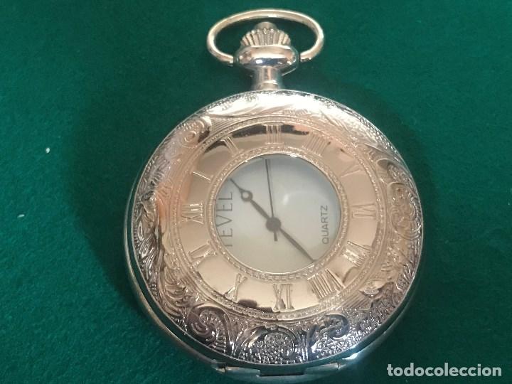 reloj de bolsillo marca- stevel -plateado y la - Comprar Relojes antiguos  de bolsillo en todocoleccion - 200756395