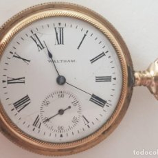 Relojes de bolsillo: RELOJ DE BOLSILLO WALTHAM FULL HUNTER. CHAPADO DE ORO. 3 TAPAS. AÑO 1898. FUNCIONANDO