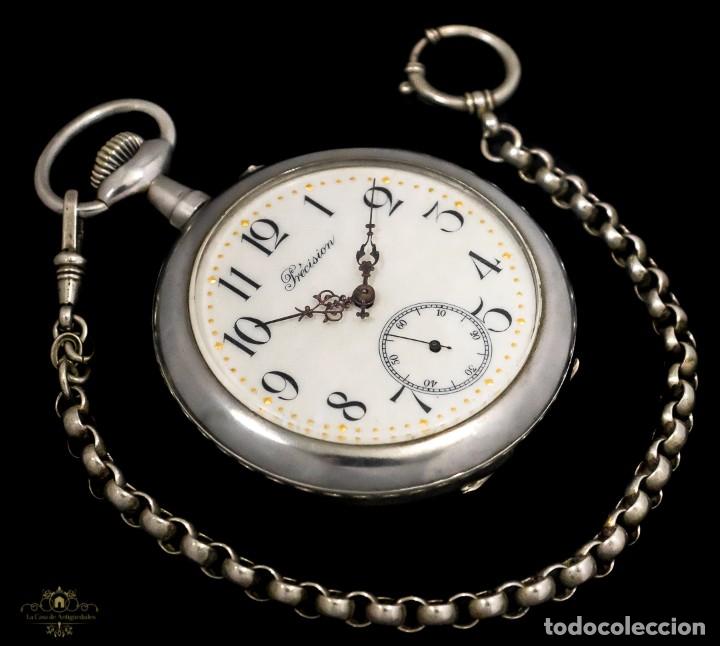 fregar opción étnico grandísimo y antiguo reloj de bolsillo de cuerd - Compra venta en  todocoleccion