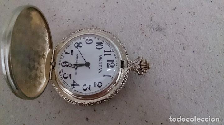 Relojes de bolsillo: Reloj de bolsillo autom&aacute;tico funcionando GENEVE antimagnetic - Foto 7
