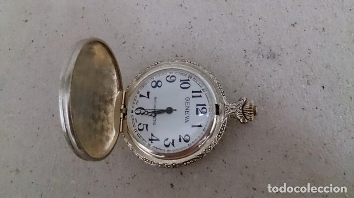 Relojes de bolsillo: Reloj de bolsillo autom&aacute;tico funcionando GENEVE antimagnetic - Foto 8