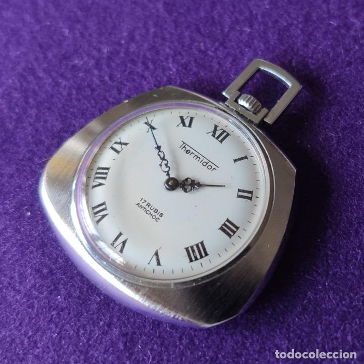 Montre De Plongée Thermidor Mécanique 17 Rubis - Boîtier Et Bracelet Acier, Cadran Beige/bleu, Occasion