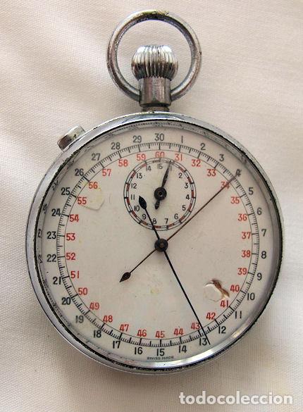 reloj cronometro antiguo de bolsillo ratrapante - Compra venta en