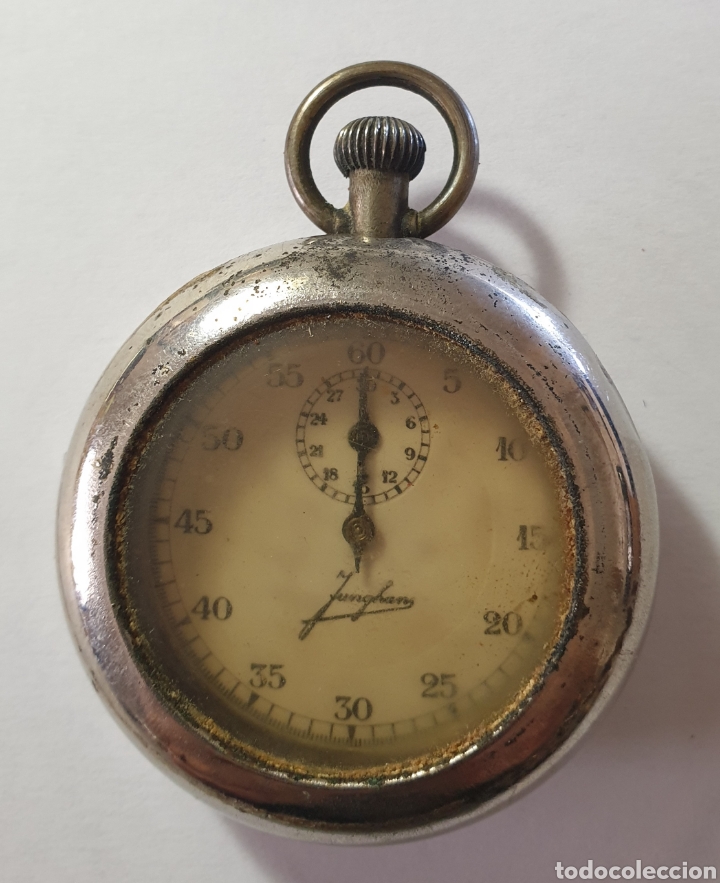 Relojes de bolsillo: Antiguo reloj bolsillo Junghans - Foto 4